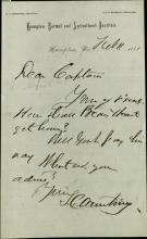 Armstrong Discusses Bear's Heart's Return with Pratt, 1881