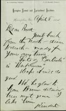 Armstrong Tells Pratt of Workman Articles on Carlisle, 1880