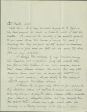 Bowersox Expresses Feelings on Revoked Promotion to Pratt, 1902