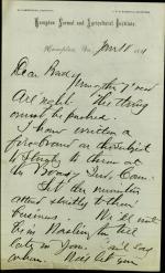 Armstrong Discusses Board of Indian Commissioners Lobbying with Pratt Armstrong Discusses Board of Indian Commissioners Lobbying with Pratt, 1881