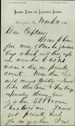 Armstrong Discusses Hampton's Capacity with Pratt, 1880