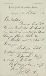 Armstrong Invites Pratt to Speak at Union League of New York Armstrong Invites Pratt to Speak at Union League of New York, 1882