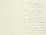 Brown Sends Pratt Appreciation for His Work Brown Sends Pratt Appreciation for His Work, 1903