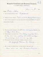 William Black (Yu-yar-lay) Student File