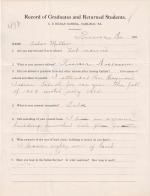 Silas Miller Student File