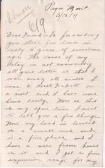 Egbert B. Hail (Big Hail) Student File, Mar 16, 1911.