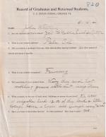 John B. Ortego Student File