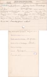 Newell Johnson Student File