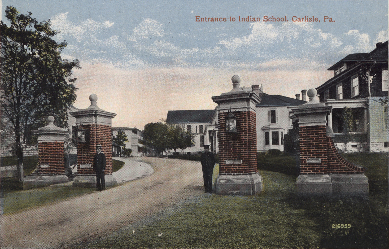 Students Guarding the Front Gate, c.1905