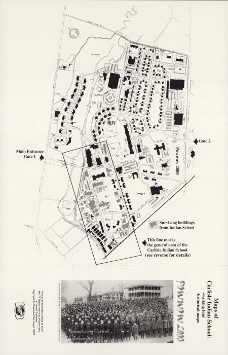 Map of the Carlisle Indian School 