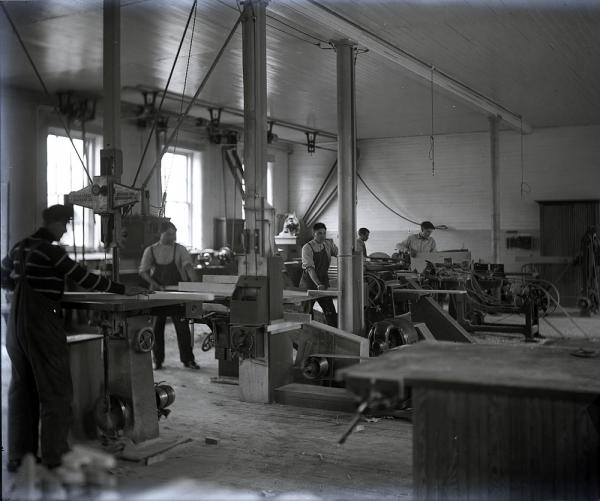 Students Working in the Carpenter Shop [view 5], c.1909