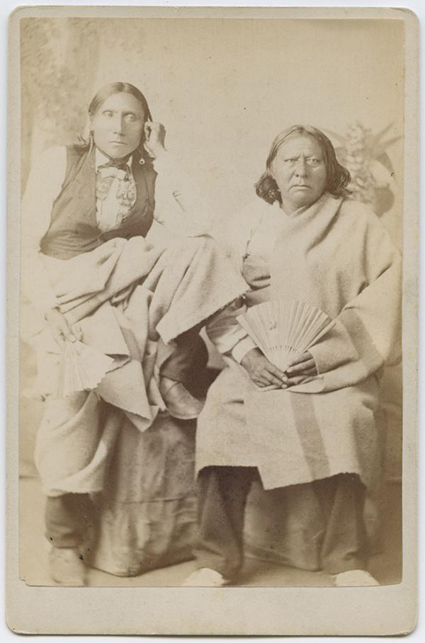 White Man and Stumbling Bear, visiting chiefs [version 2], c.1880