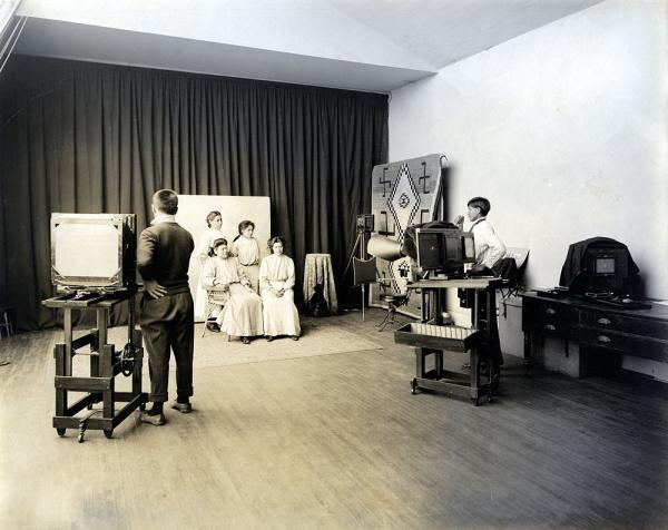 Students Working in the Photo Studio, c.1909