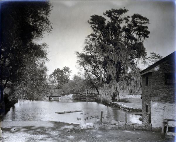 Letort Spring and Spring House at Parker Farm, c. 1909