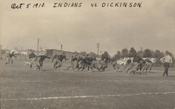 Carlisle Indians vs. Dickinson Football game, #1, 1910