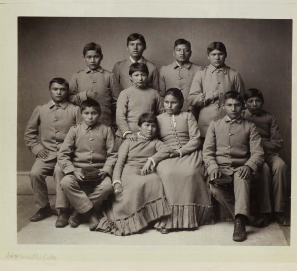 Eleven Chiricahua Apache students [version 2], 1887