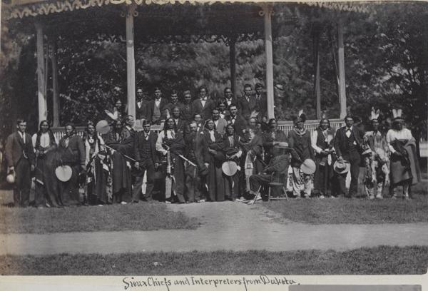 Visiting Sioux chiefs, c.1880