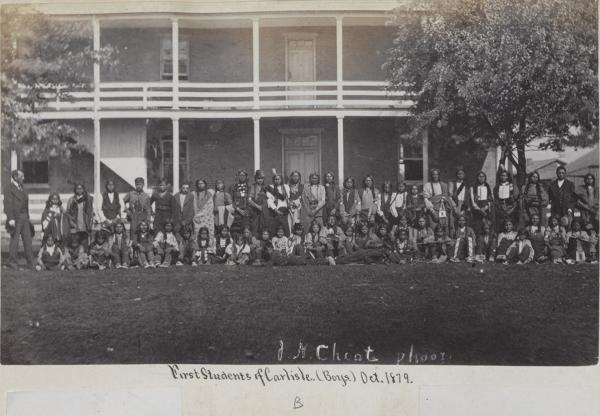 First group of male students [version 2], 1879