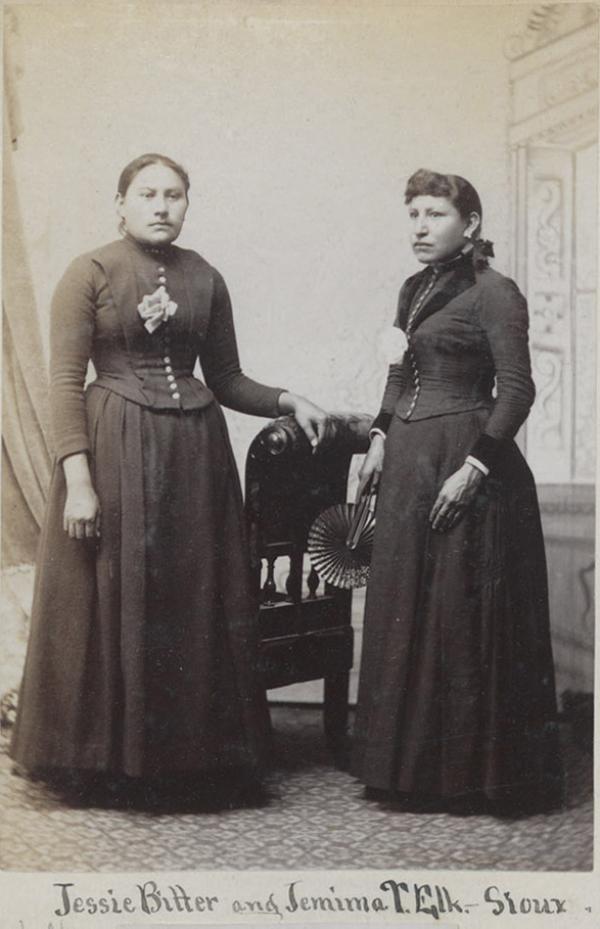 Jessie Bitter and Jemima Two Elks [version 2], c.1890