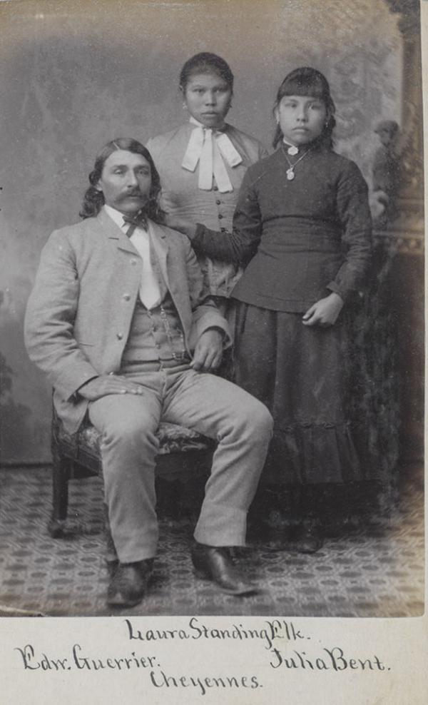 Edmund Guerrier, Laura Standing Elk, and Julia Bent [version 2], c.1886