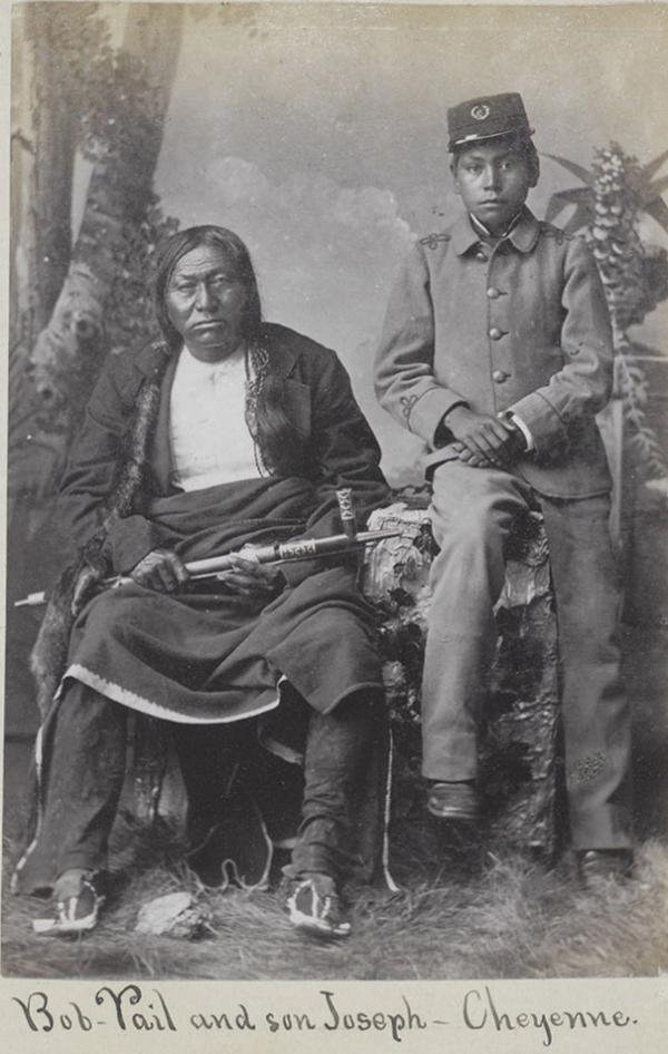 Bob Tail and his son Joseph Bobtail [version 2], c.1880