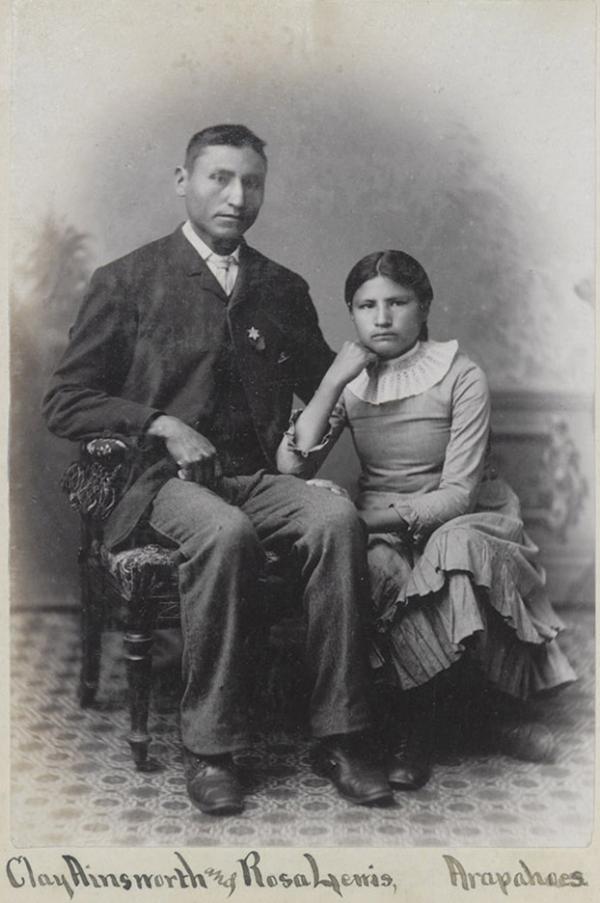 Clay Ainsworth and Rosa Lewis, c.1883