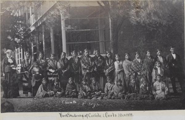 First group of female students [version 1], 1879