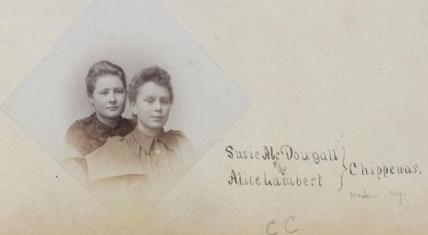 Susie McDougal and Alice Lambert, c.1894