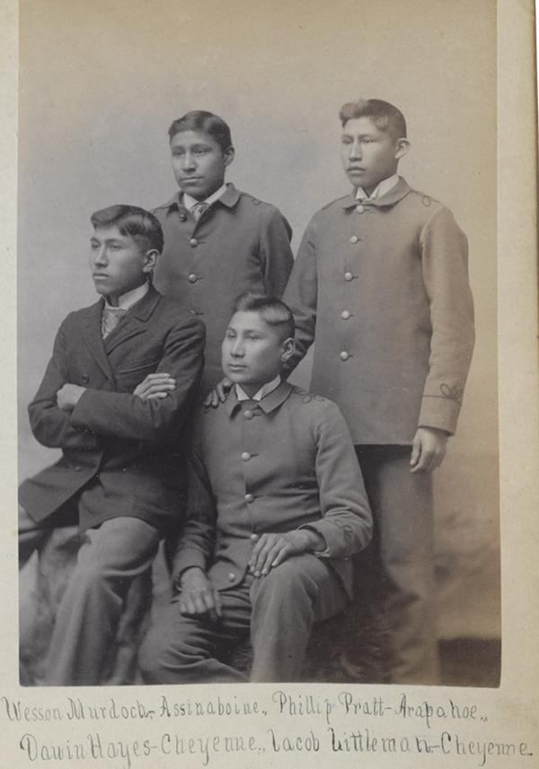 Four male students, c.1892
