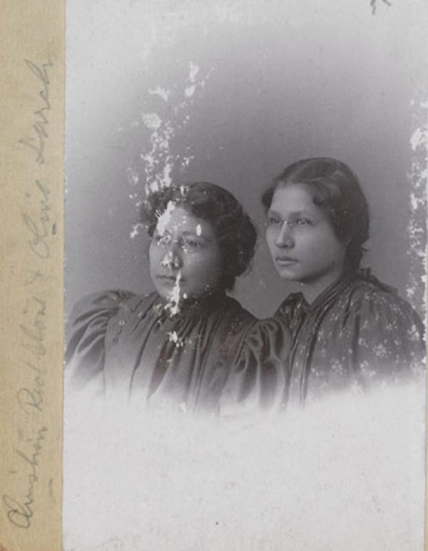 Christine Redstone and Olive Larch, c.1897