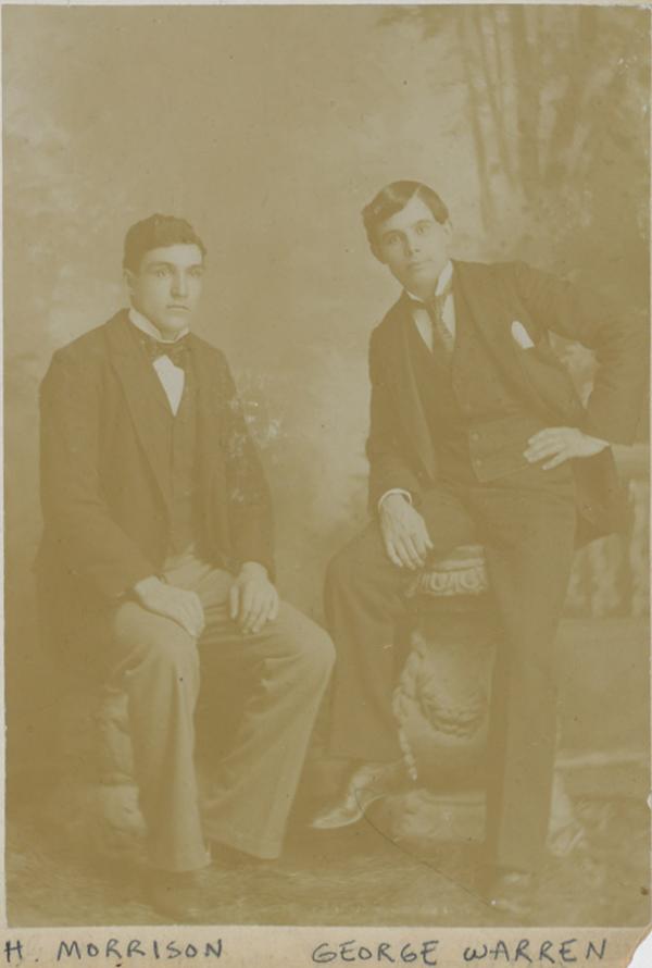 Daniel Morrison [?] and George Warren, c.1894
