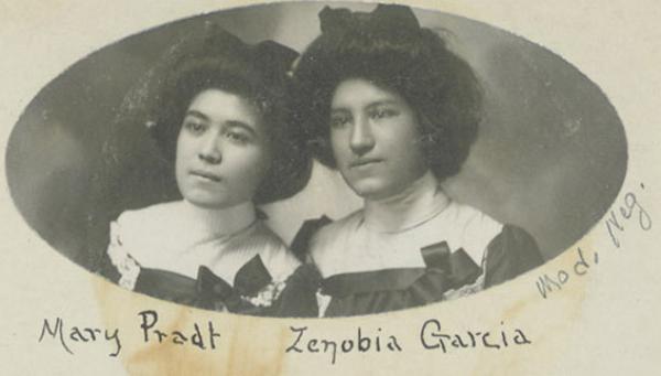 Mary Pradt and Zenobia Garcia, c.1901