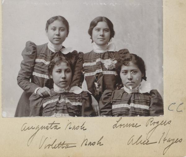 Augusta Nash, Louise Rogers, Violetta Nash, and Alice Hayes, c.1898