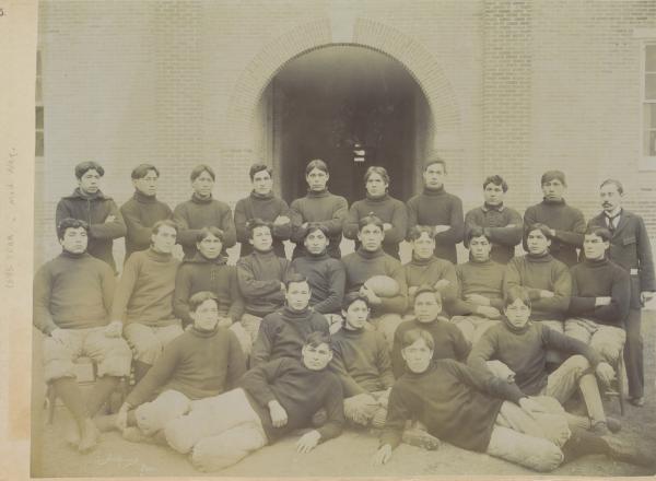 Football team (larger group), 1895