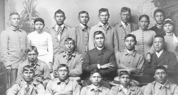 Nineteen Arapaho students [version 2], c.1890
