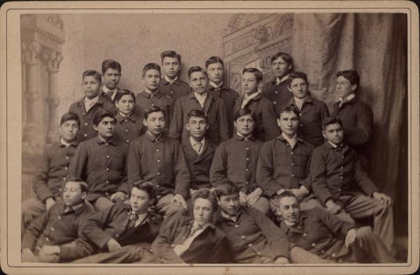 Twenty-three male student printers [version 2], 1894