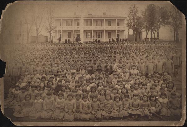 Carlisle Indian School Student Body, c.1885
