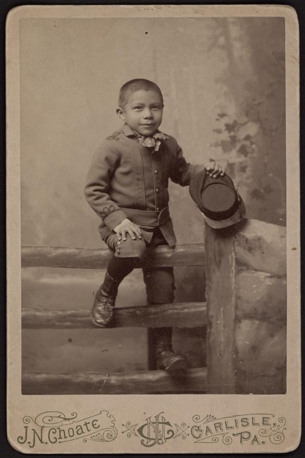 Bruce Patterson holding his hat [version 1], c.1889