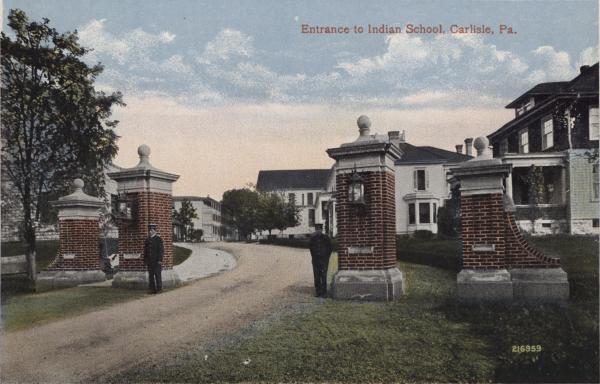 Students Guarding the Front Gate, c.1910
