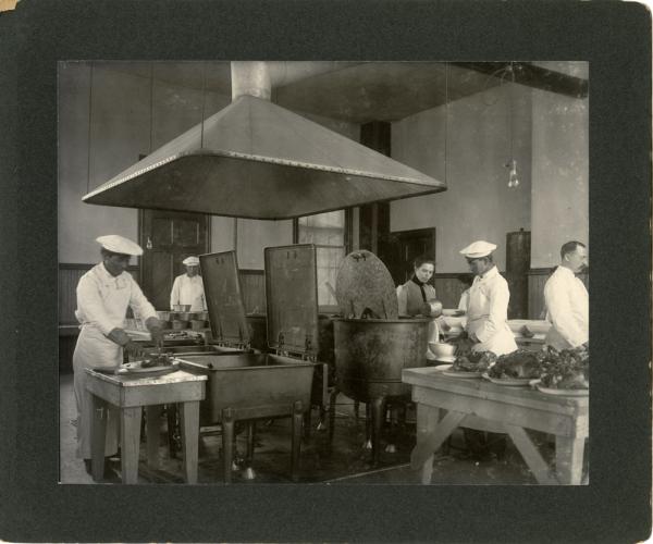 Students Working in the Kitchen, 1901