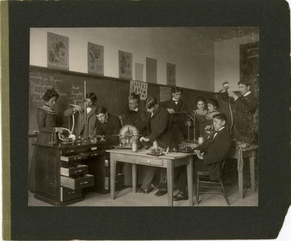 Students in Physics Class [version 1], 1901