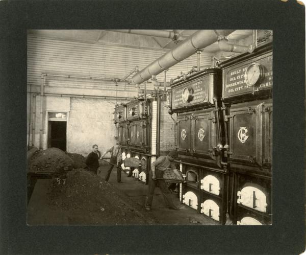 Students Working in the Boiler House [version 1], 1901