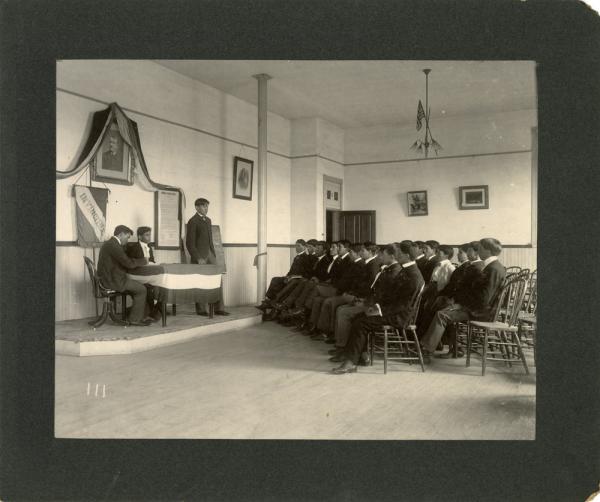 Meeting of the Invincible Debating Society, 1901
