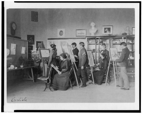 Students in the Art Studio [version 2], 1901