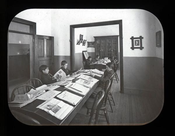 Small Boys' Reading Room, c. 1900
