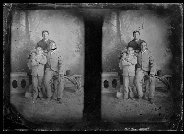 Three unidentified male students #2, c.1880