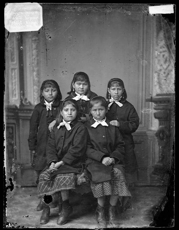 Five female students [version 1], 1880