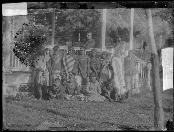 Twelve Navajo students (pose 2) [version 1], 1882