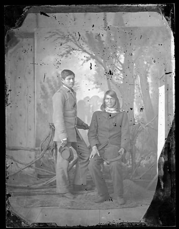Male Student With A Male Visitor C 1882 Carlisle Indian School Male Student With A Male Visitor C 1882 Carlisle Indian School