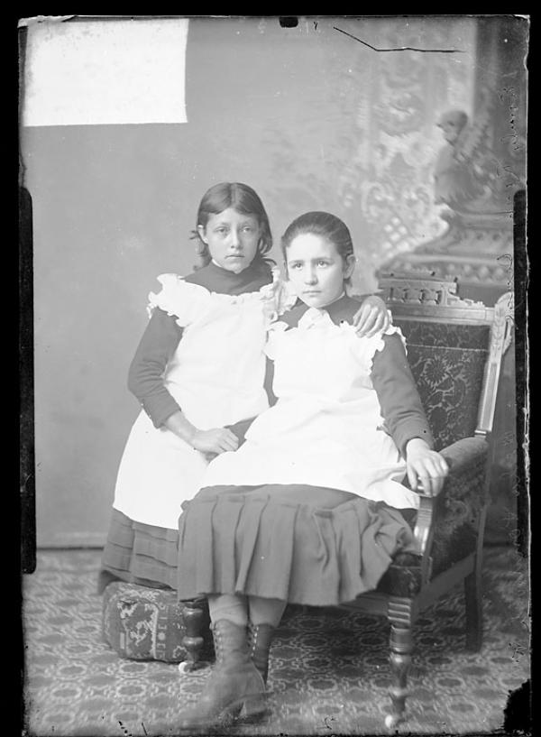 Emily Ross and Cecilia Londrosh, c.1884